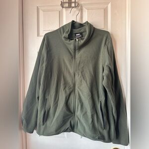 REI forest Green women’s fleece jacket zip up